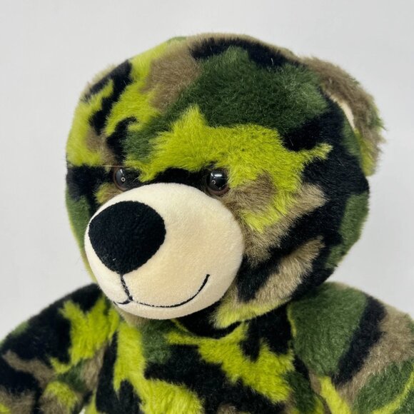 Retired Green Army Military Camo 2010 Build a Bear BABW Camouflage - Picture 6 of 8